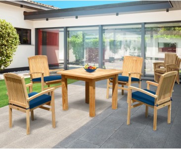 Balmoral 4 Seater Garden Table and Stacking Chairs