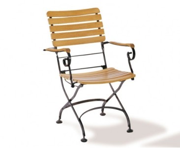 Bistro Dining Set with 8 Folding Chairs