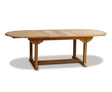 Brompton Garden Extending Table and 8 Folding Chairs Set
