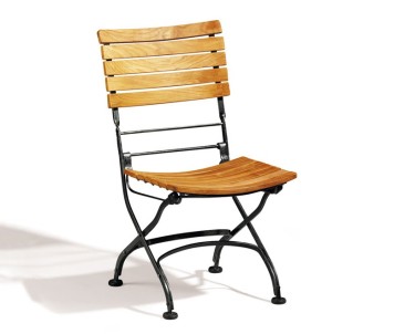 Bistro Chair, Teak Folding - Patio Chairs