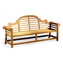 Extra Large Lutyens-Style Teak Bench - 2.25m