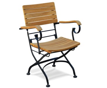 Garden Round Bistro Table and 4 Arm Chairs