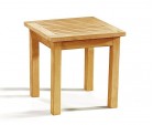 Occasional Teak Square Garden Side Table