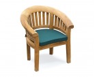 Deluxe Teak Banana Bench and Chair Set