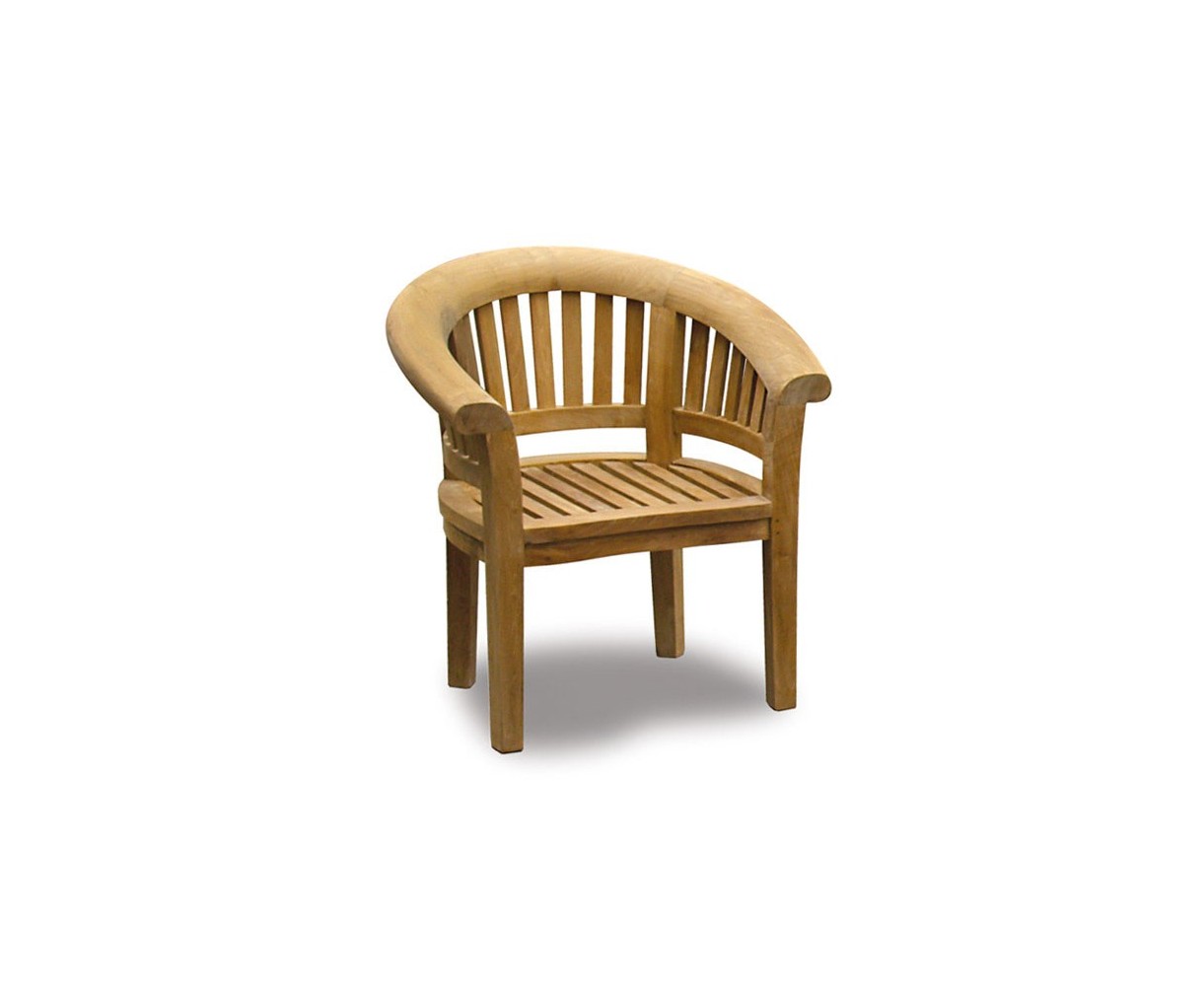 Deluxe Teak Banana Bench and Chair Set