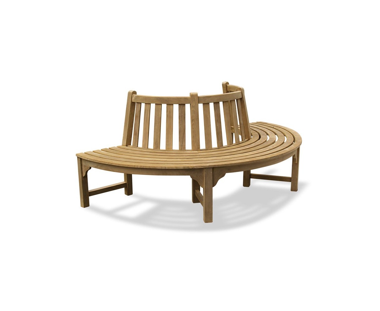 Teak Circular Half Tree Seat