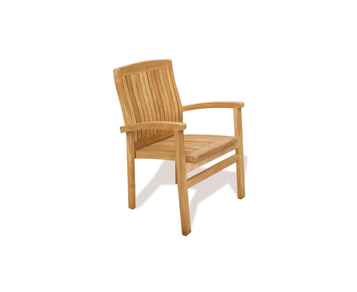 Hilgrove 6 Seater Garden Table and Bali Stacking Chairs Set