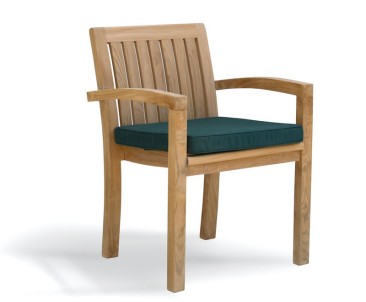 Hilgrove 6 Seater Garden Table and Monaco Stacking Chairs Set