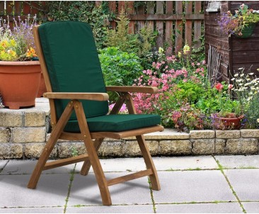 Bali Teak Extending Table and 6 Recliner Chairs Set