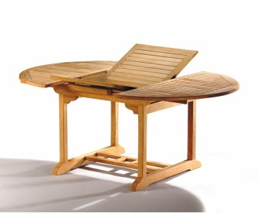 Bali Teak Extending Table and 6 Recliner Chairs Set