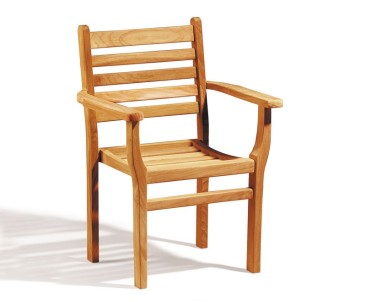 Yale Teak Stacking Garden Chair - 