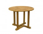 Canfield Round Wooden Dining Table - 90cm