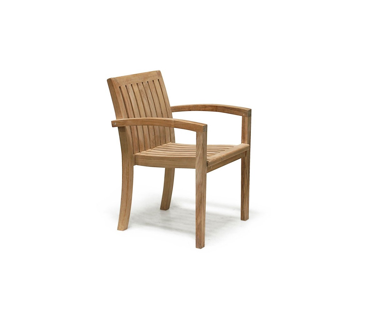 Hilgrove 8 Seater Teak Dining Set with Stacking Chairs