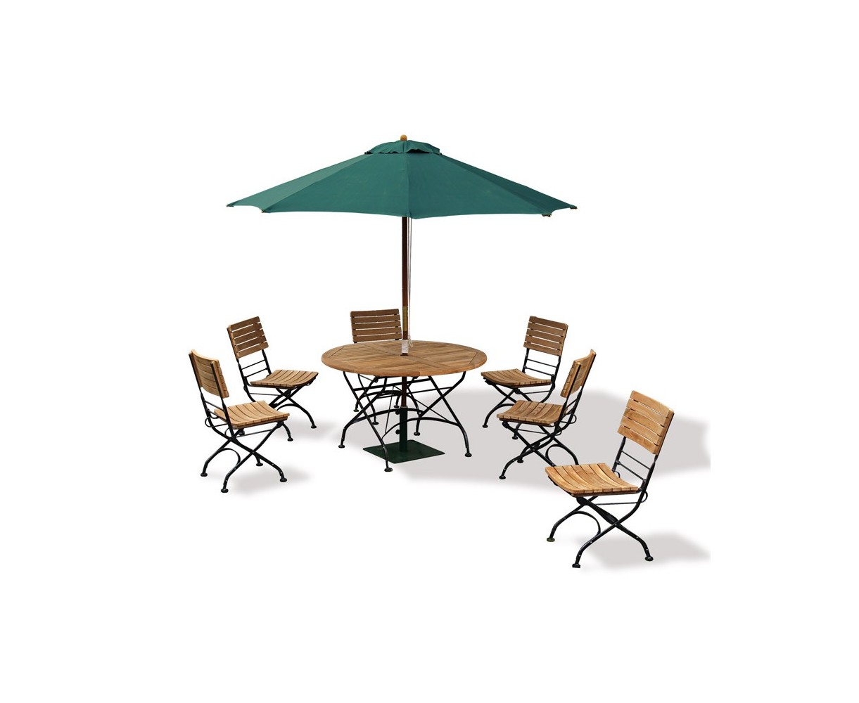 Garden Folding Bistro Dining Table and Chairs - Outdoor Patio Bistro Set