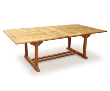 Dorchester Teak Extendable Garden Table and 10 Reclining Chairs Set 