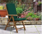 Bali 10 Seater Teak Extending Dining Table and Reclining Chairs Set