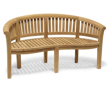 Titan Oval Contemporary Teak Dining Set