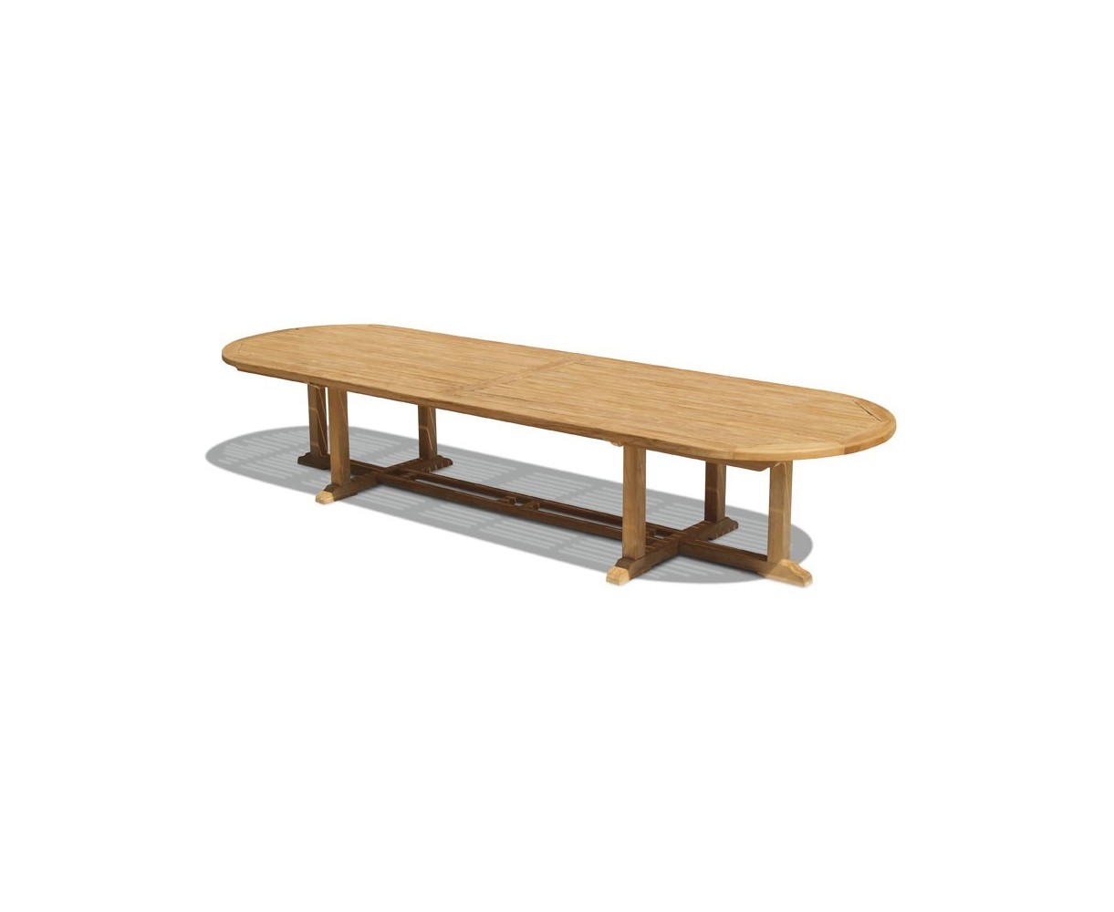 Hilgrove 12 Seater Teak Oval Dining Set with Bali Reclining Chairs