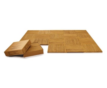 Standard Teak Decking Tiles 1sqm - 4pcs