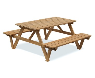 5ft Teak Picnic Bench - Bench and Table Sets