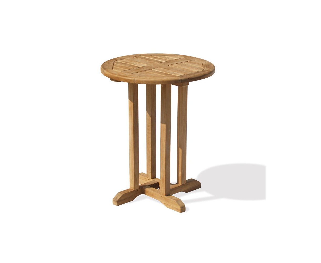 Canfield Bistro Round Teak Garden Table
