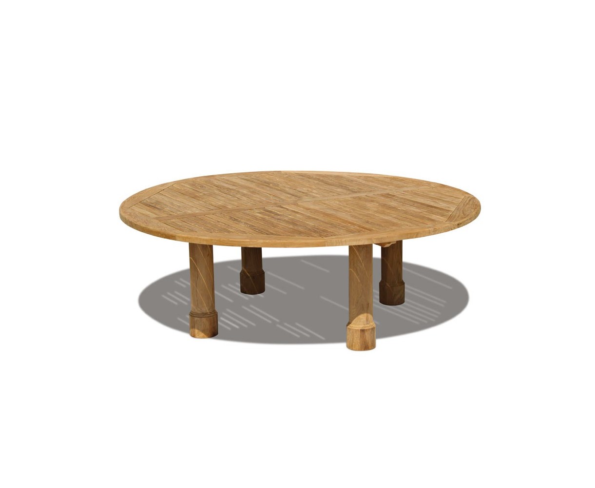 Titan Teak Round Outdoor Table - 2.2m