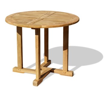 Canfield Teak Round Garden Table - 80cm - Canfield Tables