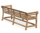 Low Back Teak Lutyens-Style Bench - 2.25m