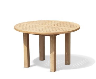 Titan Round Chunky Garden Table - 120cm