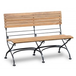 Bistro Garden Bench - 1.2m without Arms