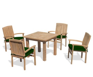 Balmoral 4 Seater Garden Table and Stacking Chairs