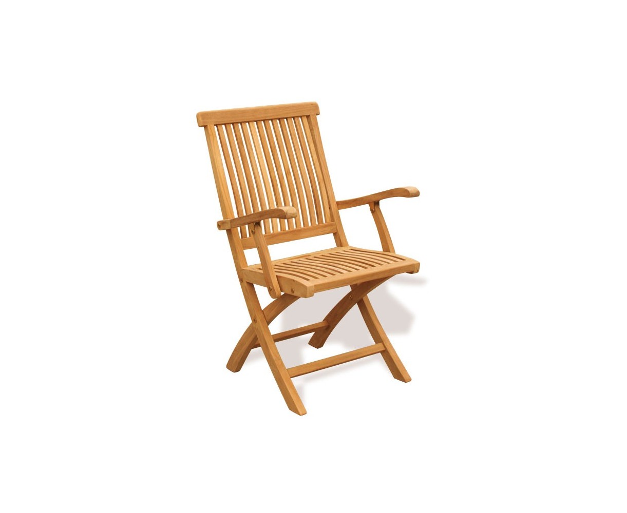 Brompton Teak Folding Armchair