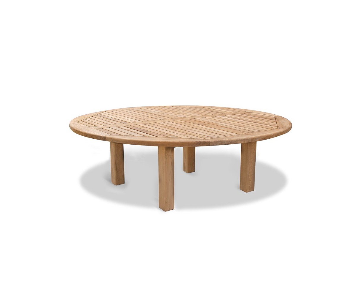 Titan Teak Round Outdoor Table - 2.2m