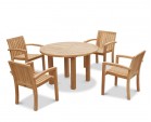 Titan Teak Garden Table and 6 Chairs