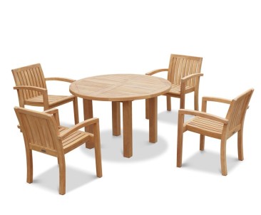 Titan Teak Garden Table and 6 Chairs