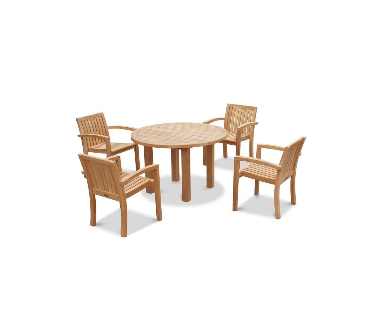 Titan Teak Garden Table and 6 Chairs