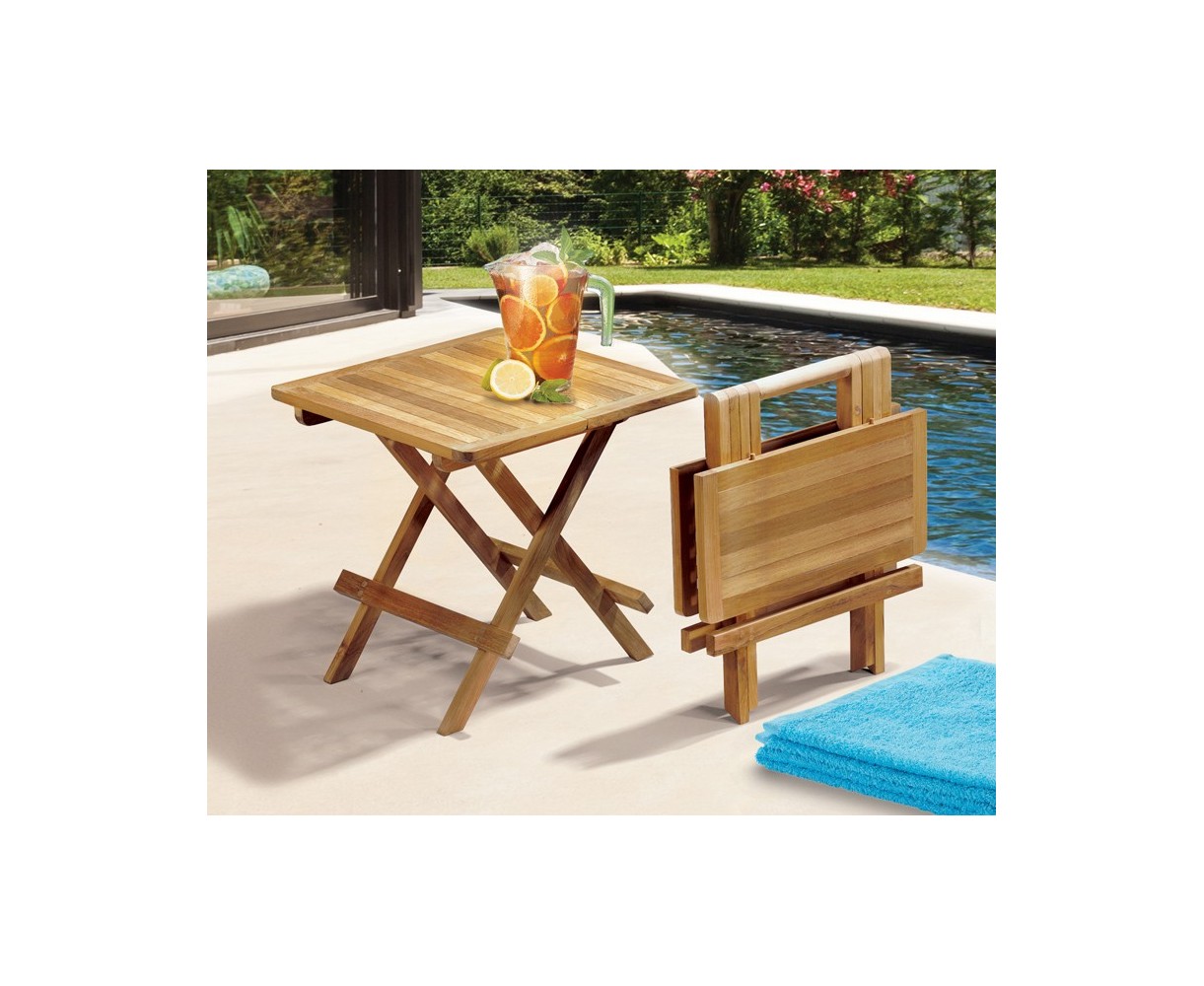 Ashdown Teak Square Folding Picnic Table