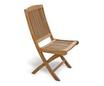Rimini Teak Garden Folding Chair - Teak Garden Chairs