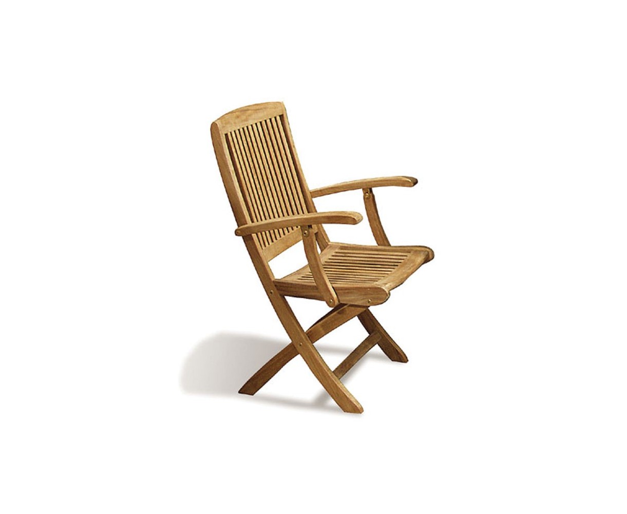 Rimini Teak Folding Garden Armchair