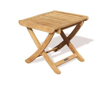 Cheltenham Teak Adjustable Footstool | Outdoor Side Table - Medium - Teak