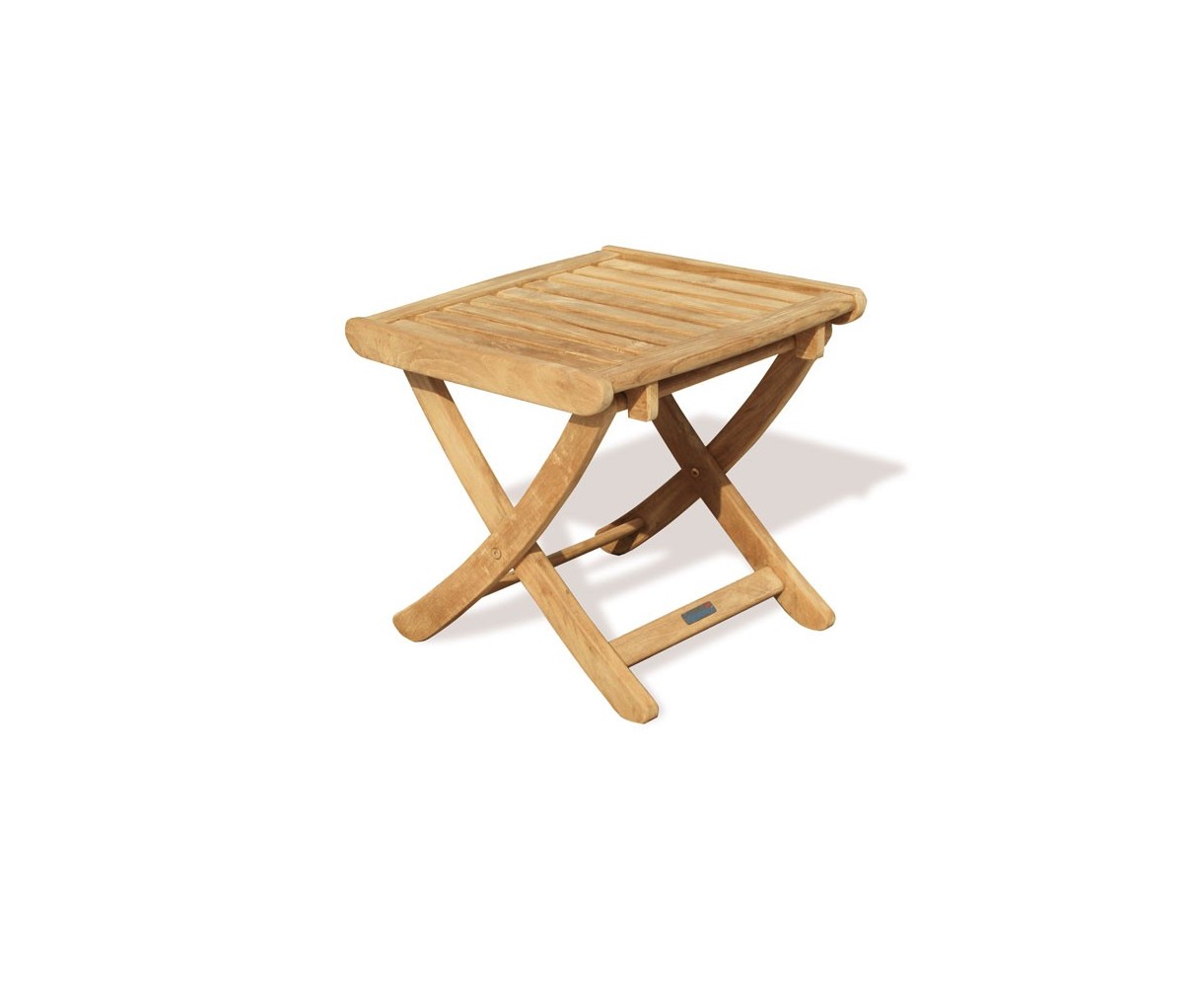 Cheltenham Teak Adjustable Footstool | Outdoor Side Table - Medium