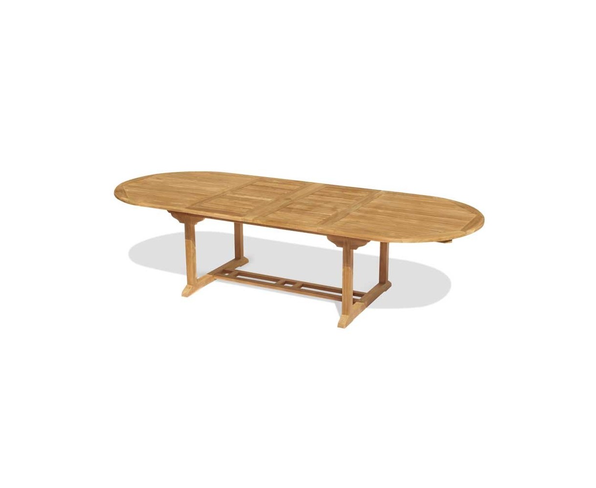 Brompton Double-Leaf Teak Extending Garden Table 200-300cm