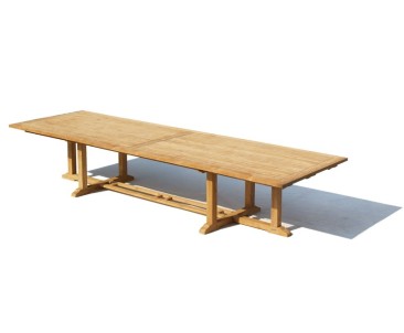 Hilgrove Teak Extra Large Rectangular Table - 4m - Hilgrove Tables