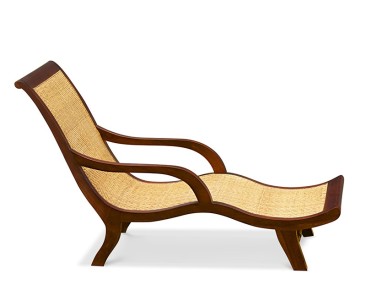 Capri Rattan Teak Lounger