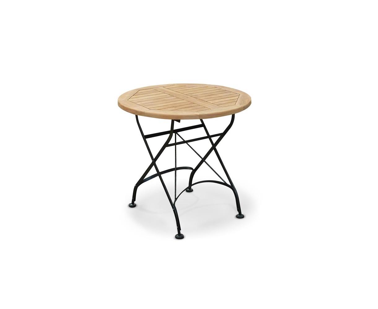 Bistro Folding Table - 80cm | Teak Wood