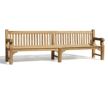 Balmoral Park Bench - Large Teak Bench 3m - 10ft Garden Benches