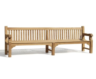 Balmoral Park Bench - Large Teak Bench 3m