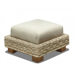 Water Hyacinth Seagrass Ottoman Footstool