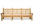 Chiswick Teak Chinese Chippendale Bench 2.75m