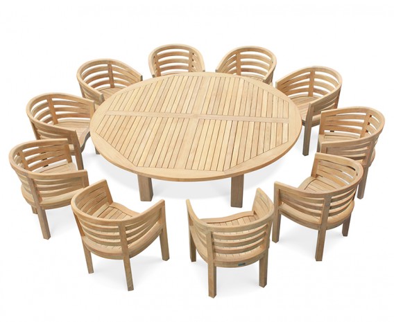 Round Table Garden Dining Set Off 74, Large Round Outdoor Table